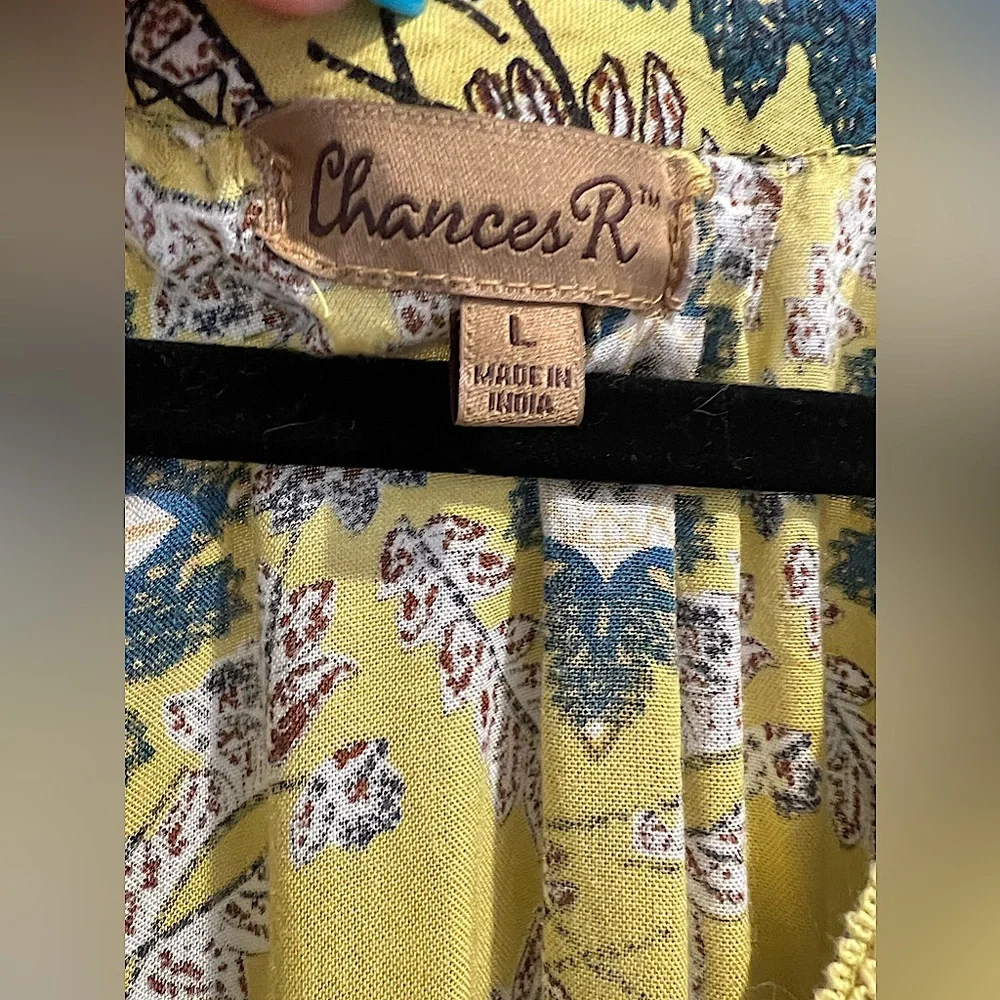 Chances R yellow Bohemian Dress - Picture 3 of 4